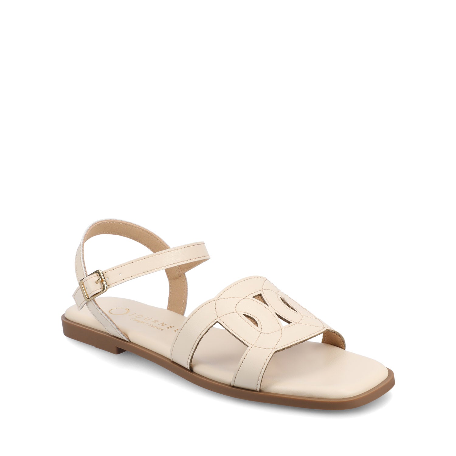 BRIDEY ANKLE STRAP SANDALS - Bone
