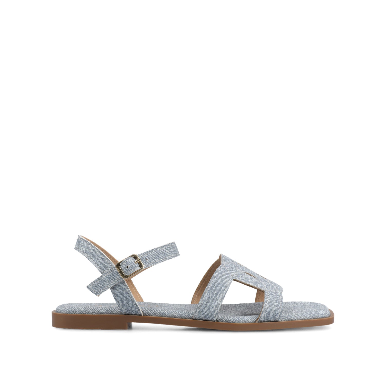 BRIDEY ANKLE STRAP SANDALS - Denim