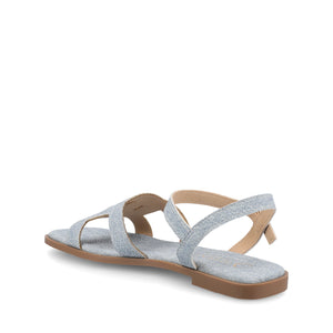 BRIDEY ANKLE STRAP SANDALS - Denim