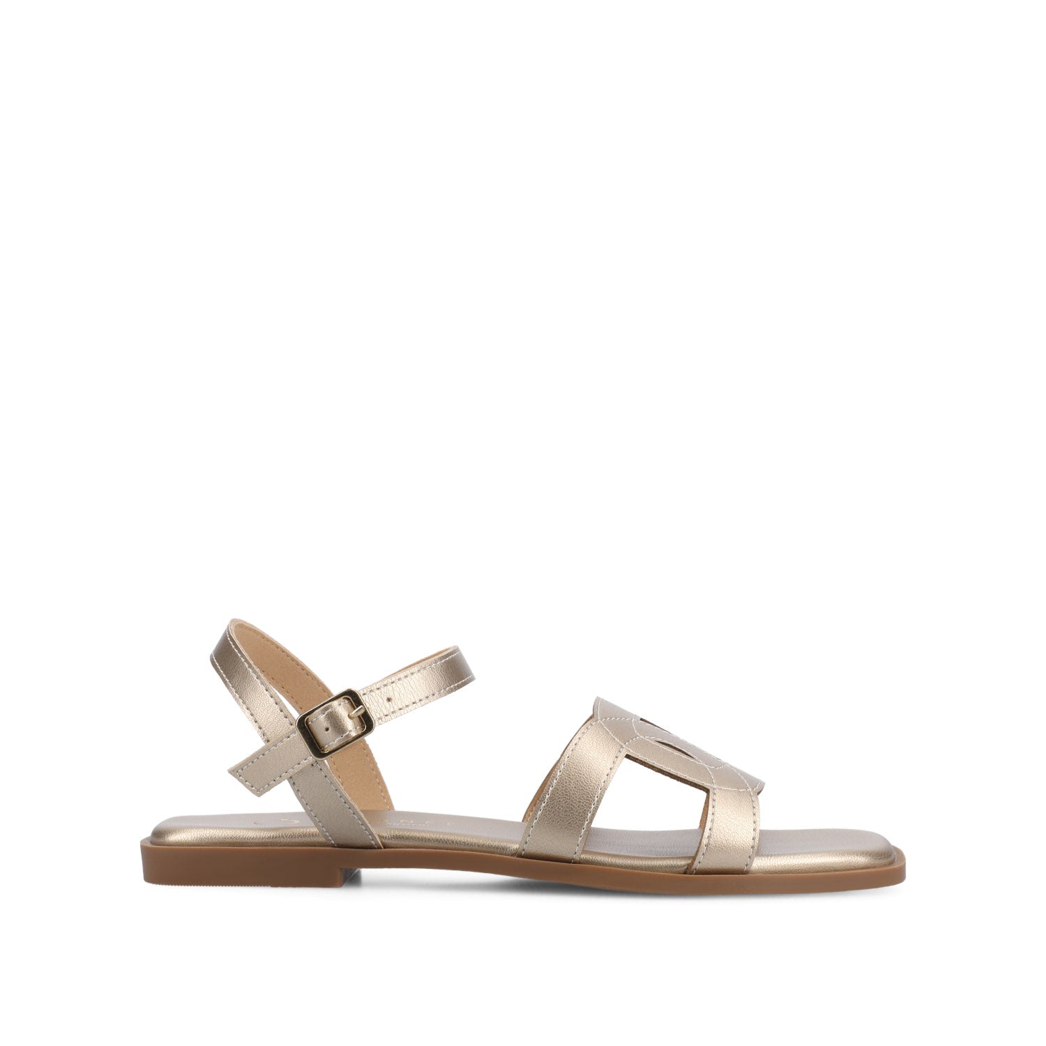 BRIDEY ANKLE STRAP SANDALS - Gold