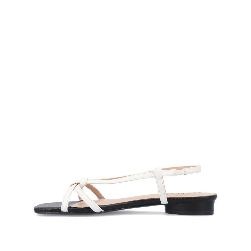 BRIDGET MULTI STRAP SANDALS IN FAUX LEATHER