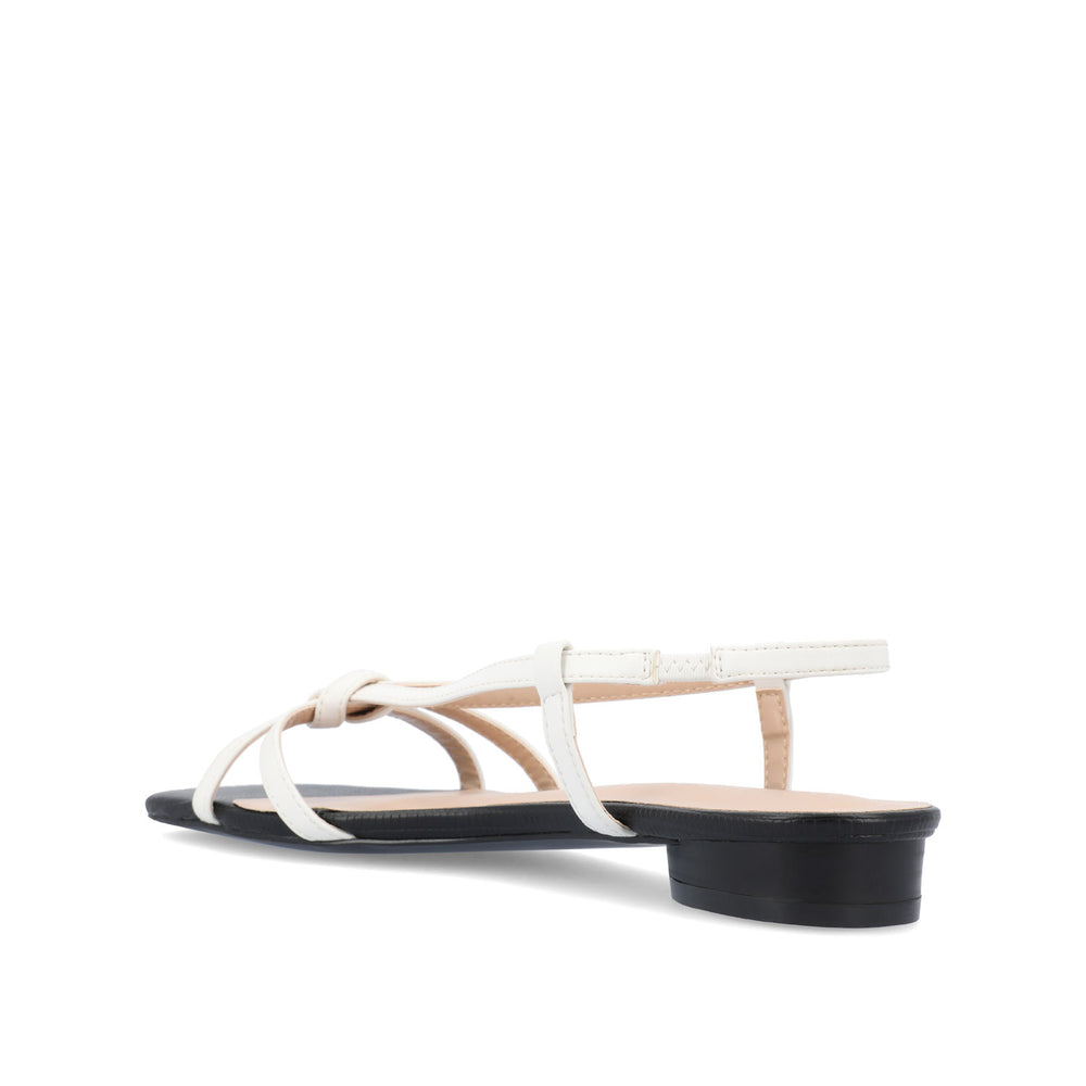 BRIDGET MULTI STRAP SANDALS IN FAUX LEATHER