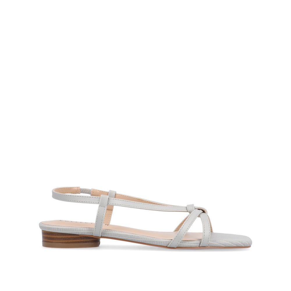 BRIDGET MULTI STRAP SANDALS IN FAUX LEATHER