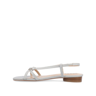 BRIDGET MULTI STRAP SANDALS IN FAUX LEATHER