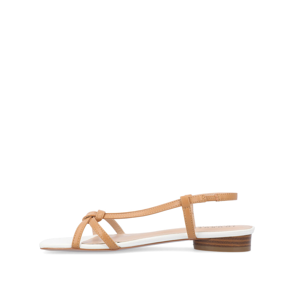 BRIDGET MULTI STRAP SANDALS IN FAUX LEATHER