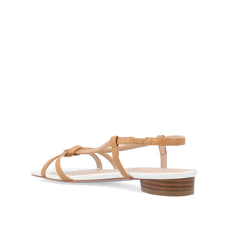 BRIDGET MULTI STRAP SANDALS IN FAUX LEATHER