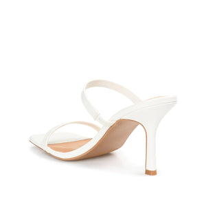BRIE STRAPPY STILETTO HEELS IN PATENT - Off White