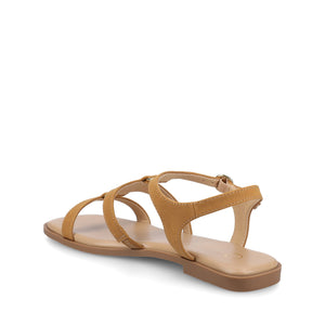 BRILEY ANKLE STRAP SANDALS - Cognac Nubuck