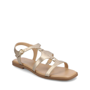 BRILEY ANKLE STRAP SANDALS - Gold