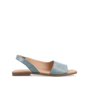 BRINSLEY CUTOUT SANDALS IN CROCO - Blue Croco