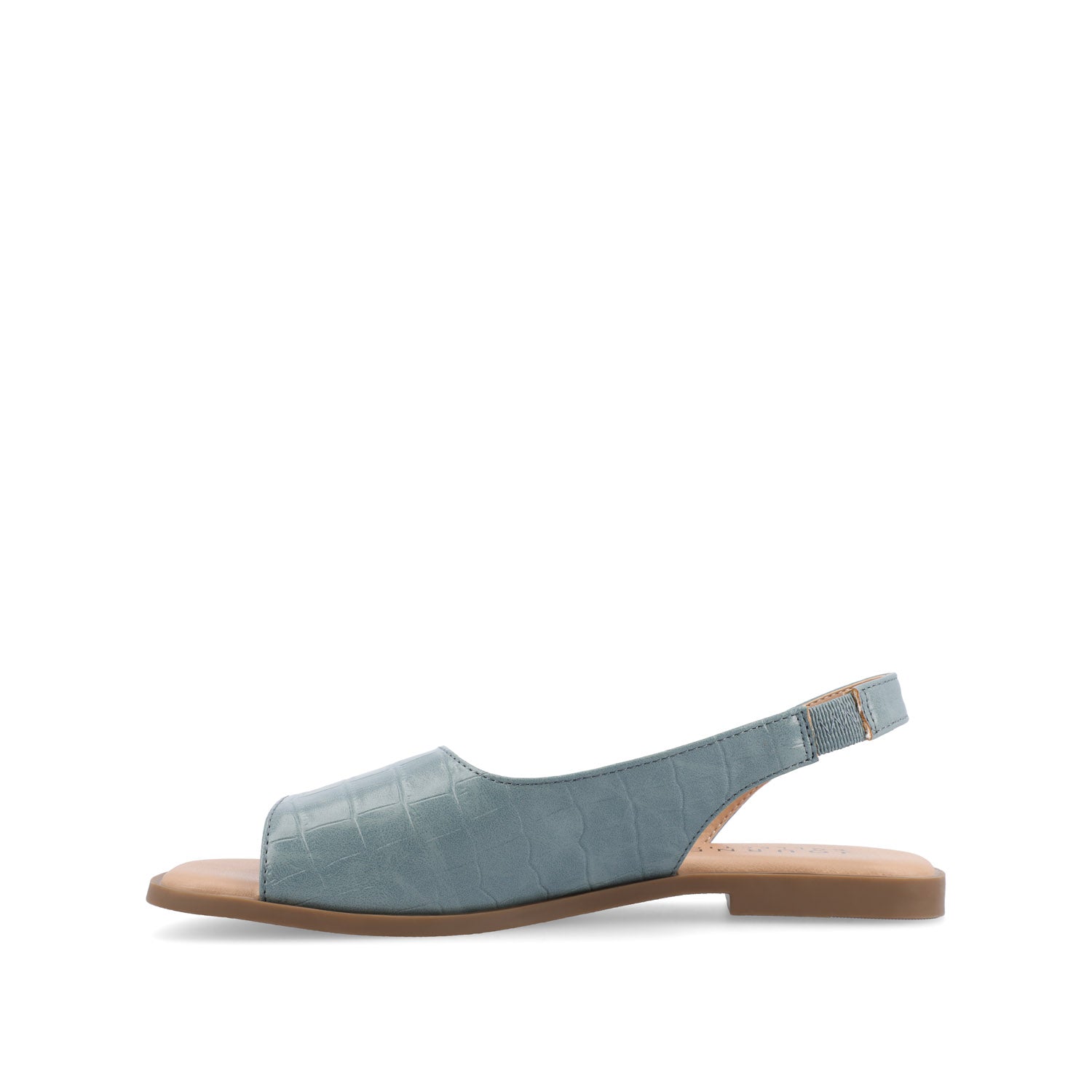 BRINSLEY CUTOUT SANDALS IN CROCO - Blue Croco