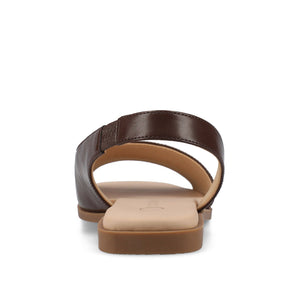 BRINSLEY SANDALS IN VEGAN LEATHER - Brown PU