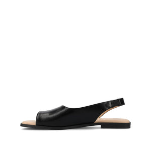 BRINSLEY VEGAN LEATHER SANDALS IN WIDE - Black PU
