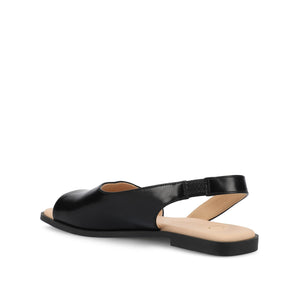 BRINSLEY VEGAN LEATHER SANDALS IN WIDE - Black PU