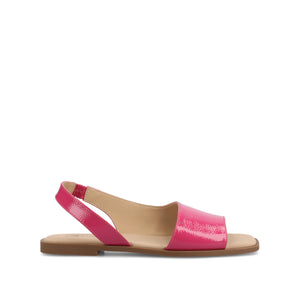 BRINSLEY PATENT SANDALS IN WIDE - Hot Pink