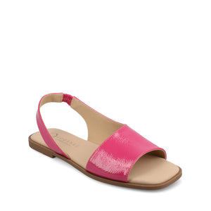 BRINSLEY PATENT SANDALS IN WIDE - Hot Pink