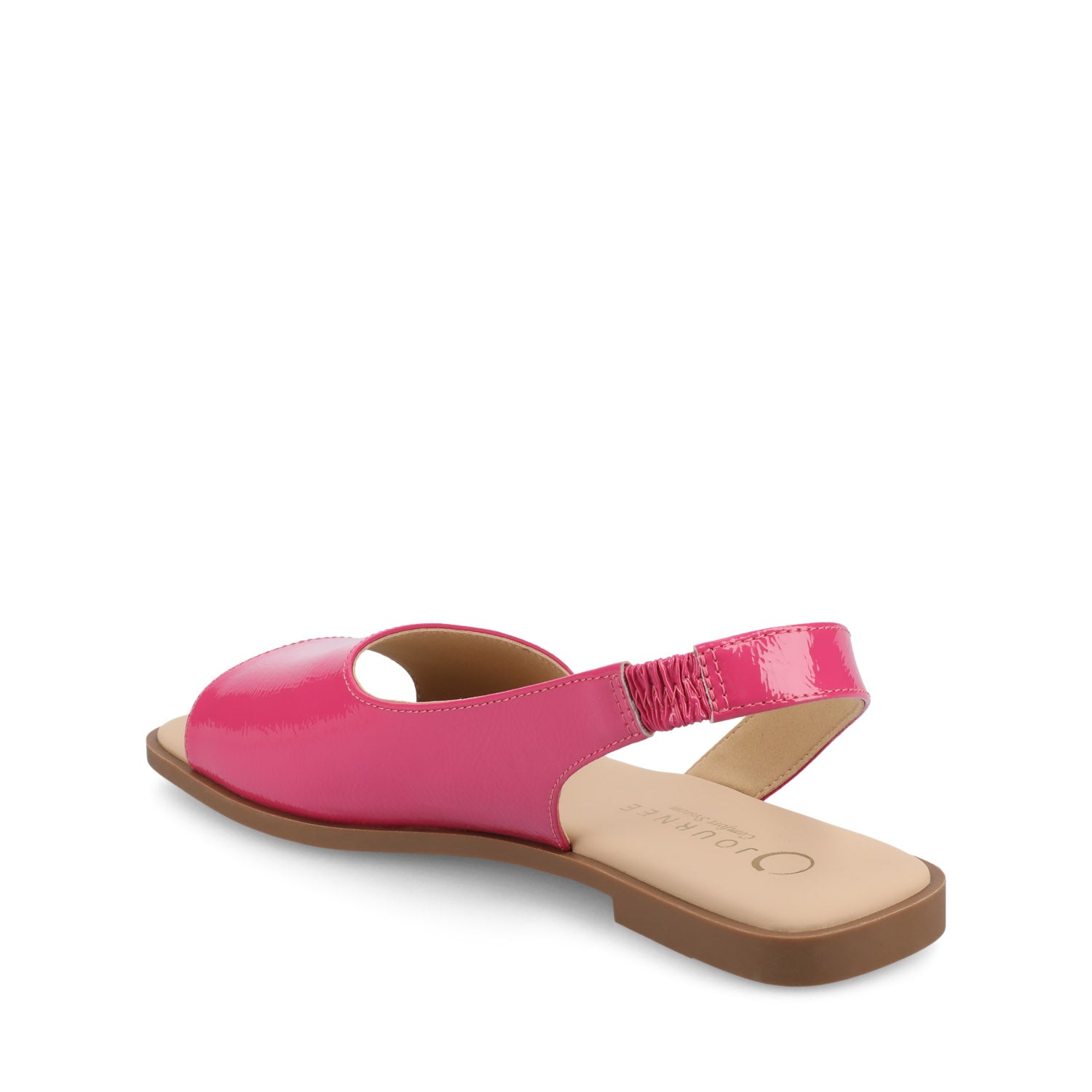 BRINSLEY PATENT SANDALS IN WIDE - Hot Pink