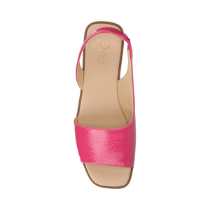 BRINSLEY PATENT SANDALS IN WIDE - Hot Pink