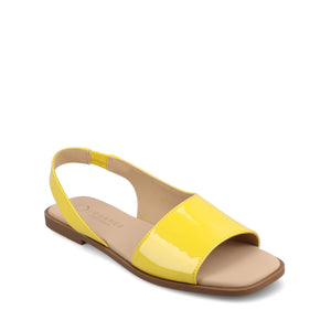 BRINSLEY PATENT SANDALS IN WIDE - Mango