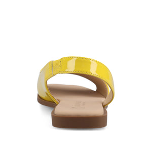 BRINSLEY PATENT SANDALS IN WIDE - Mango