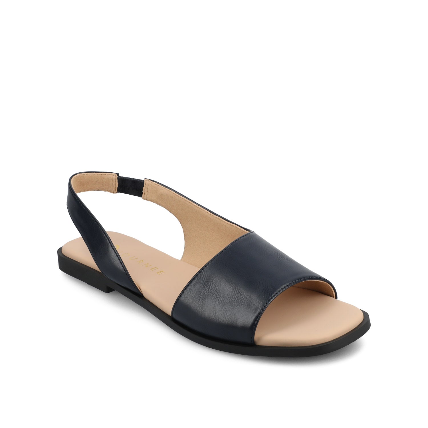 BRINSLEY SANDALS IN VEGAN LEATHER - Navy PU