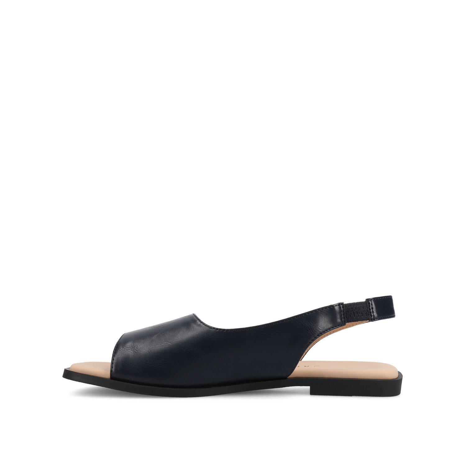 BRINSLEY VEGAN LEATHER SANDALS IN WIDE - Navy PU