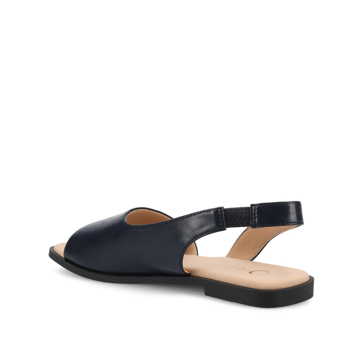 BRINSLEY VEGAN LEATHER SANDALS IN WIDE - Navy PU