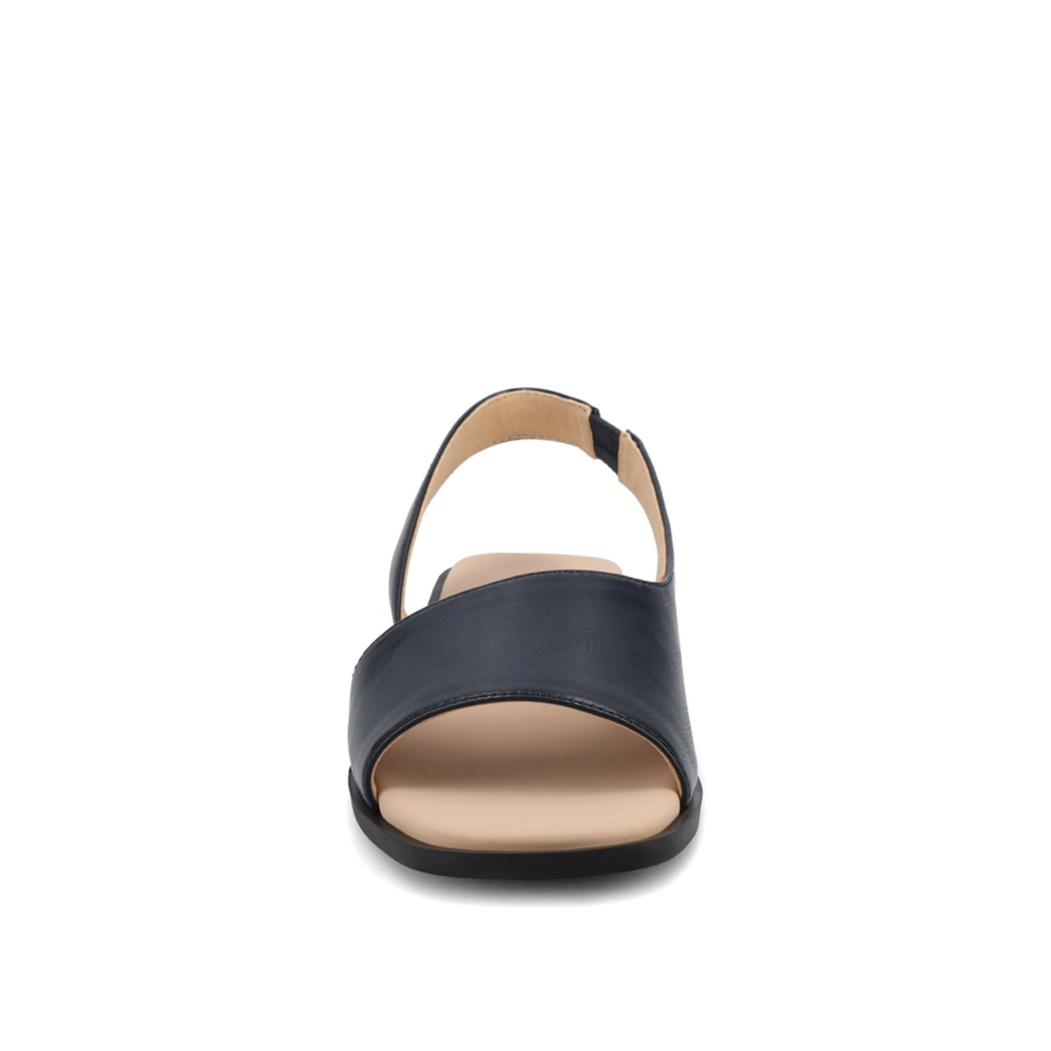 BRINSLEY VEGAN LEATHER SANDALS IN WIDE - Navy PU