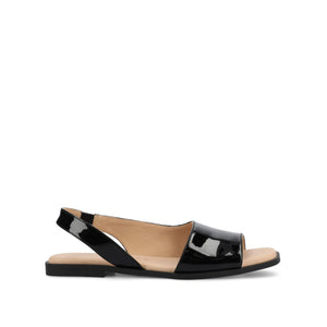 BRINSLEY PATENT SANDALS IN WIDE - Black Patent