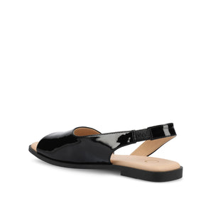 BRINSLEY PATENT SANDALS IN WIDE - Black Patent