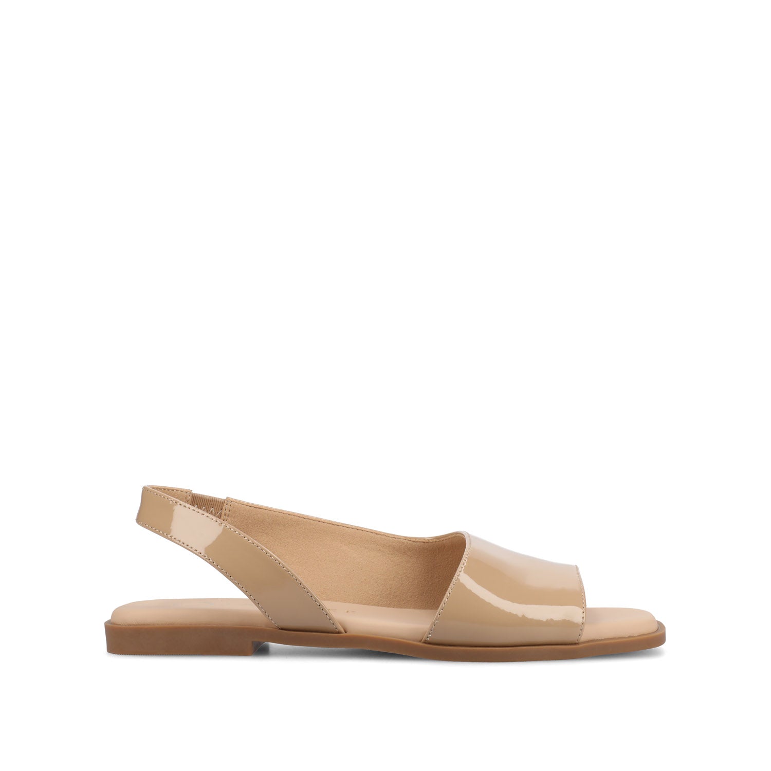 BRINSLEY CUTOUT SANDALS IN PATENT - Nude Patent