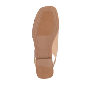 BRINSLEY PATENT SANDALS IN WIDE - Nude Patent