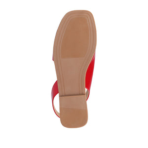 BRINSLEY PATENT SANDALS IN WIDE - Red Patent