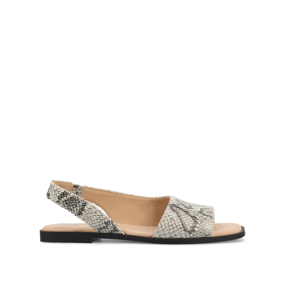 BRINSLEY CUTOUT SANDALS IN CROCO