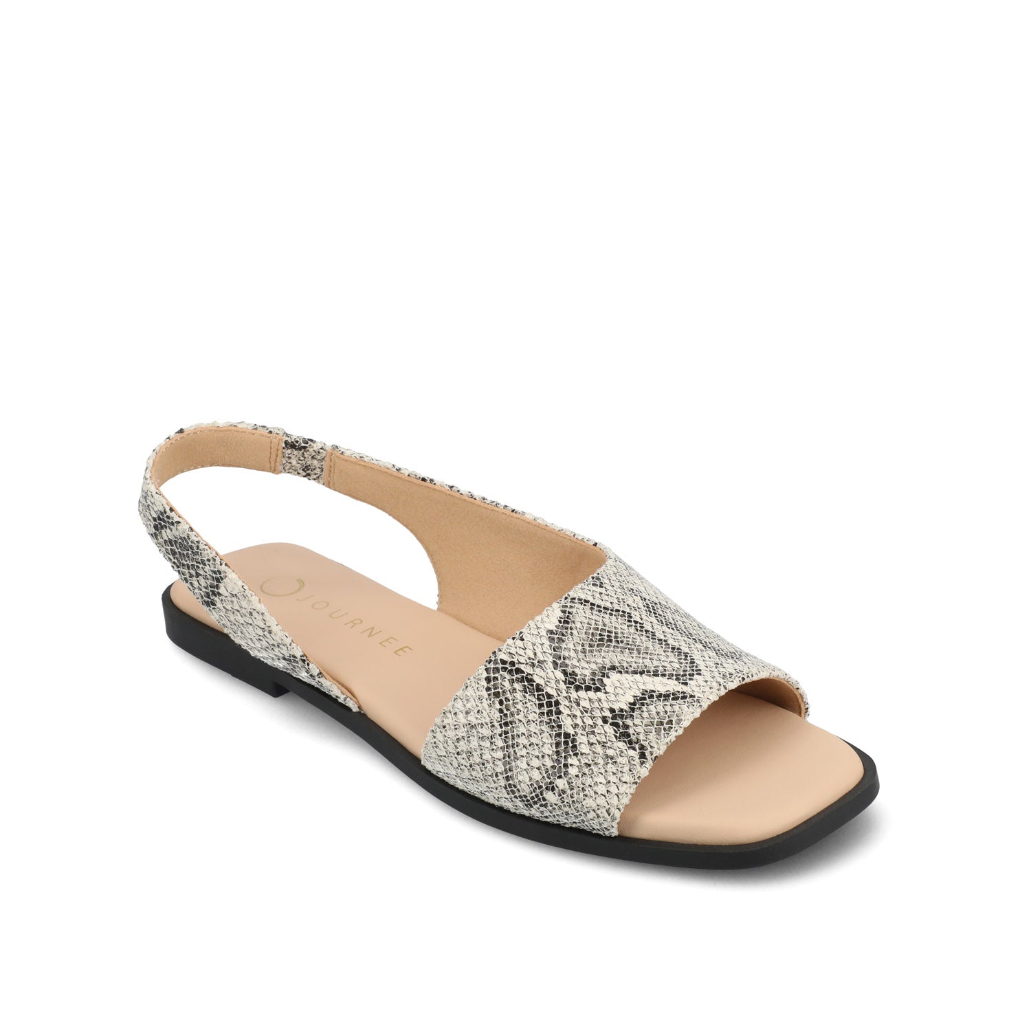 BRINSLEY VEGAN LEATHER SANDALS IN WIDE - Snake