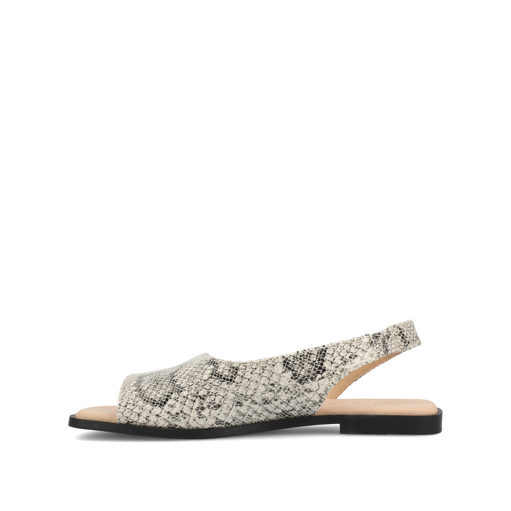 BRINSLEY CUTOUT SANDALS IN CROCO