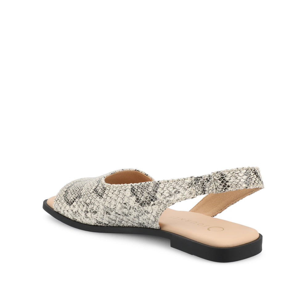 BRINSLEY CUTOUT SANDALS IN CROCO