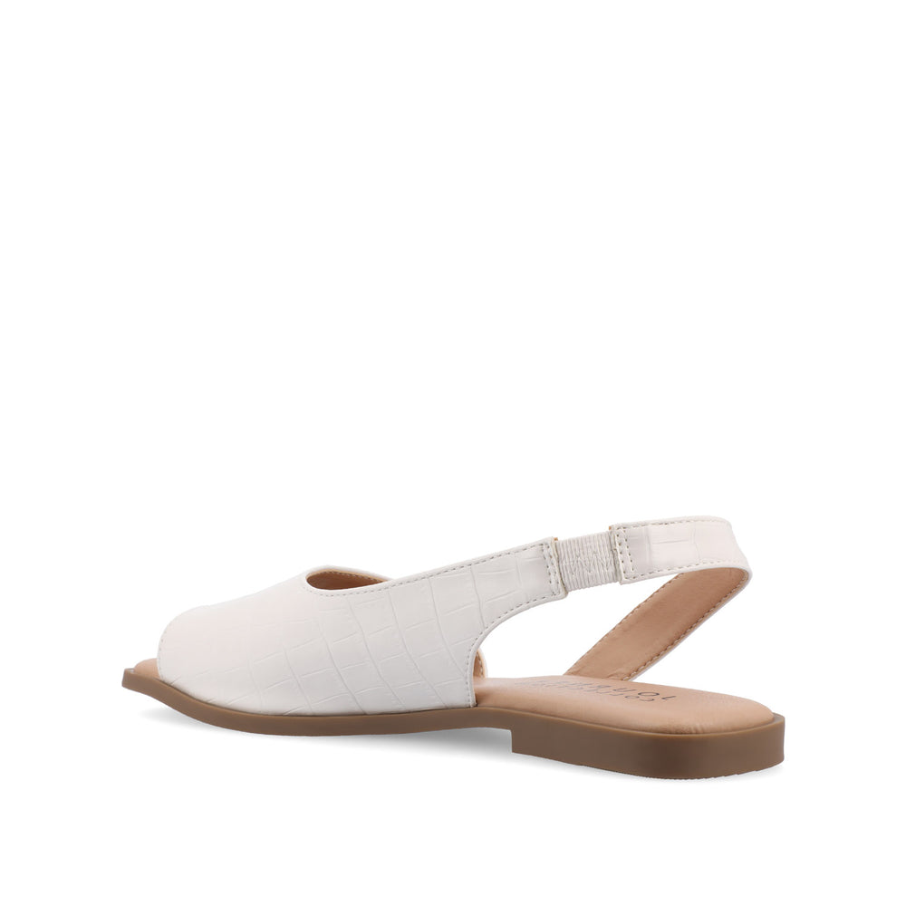 BRINSLEY CUTOUT SANDALS IN CROCO