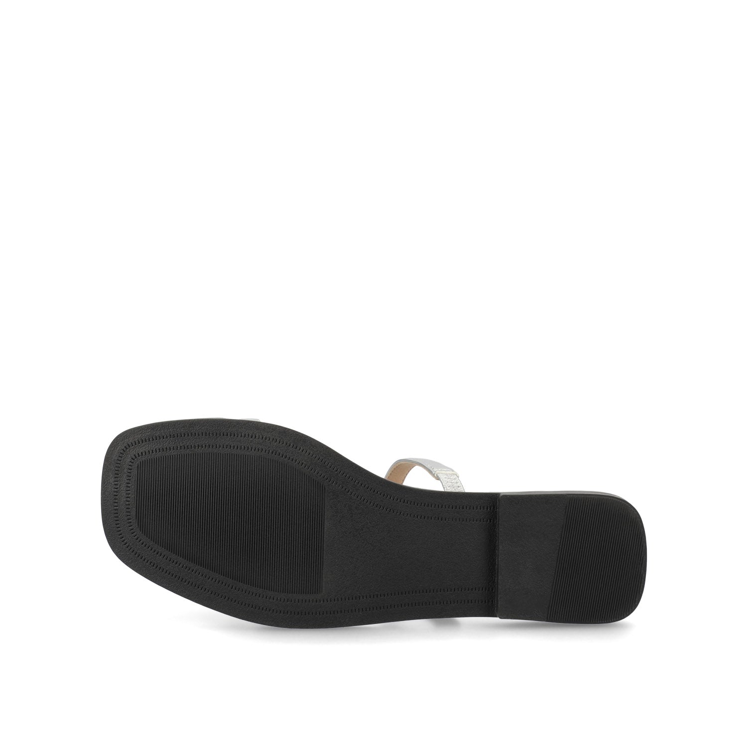 BRISA SLIDE SANDALS IN VEGAN LEATHER - Silver PU