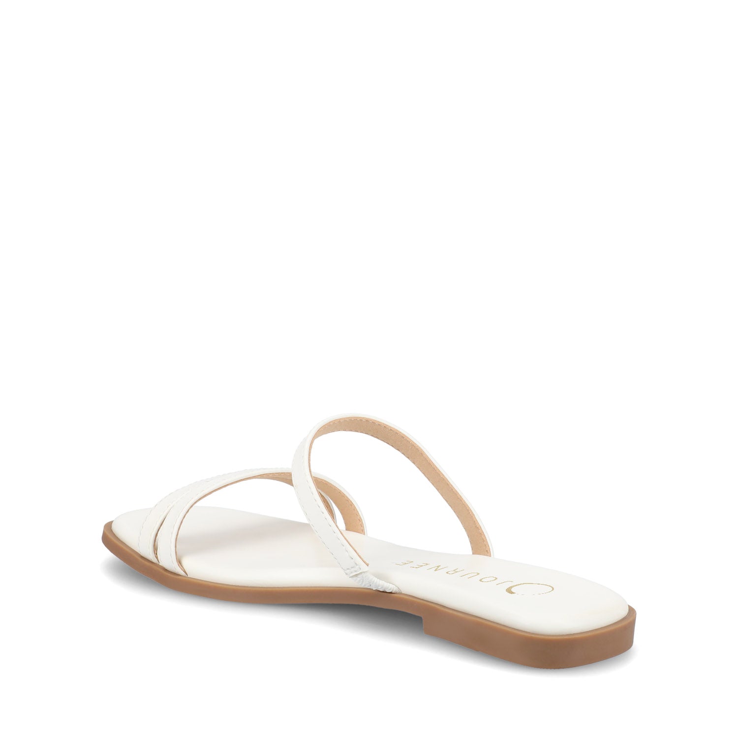 BRISA SLIDE SANDALS IN VEGAN LEATHER - White PU
