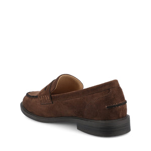 BROOKS PENNY LOAFER IN WIDE - Chocolate