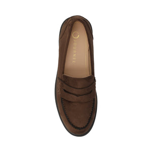 BROOKS PENNY LOAFER IN WIDE - Chocolate