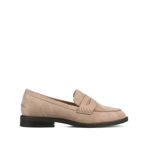 BROOKS PENNY LOAFER IN WIDE - Taupe