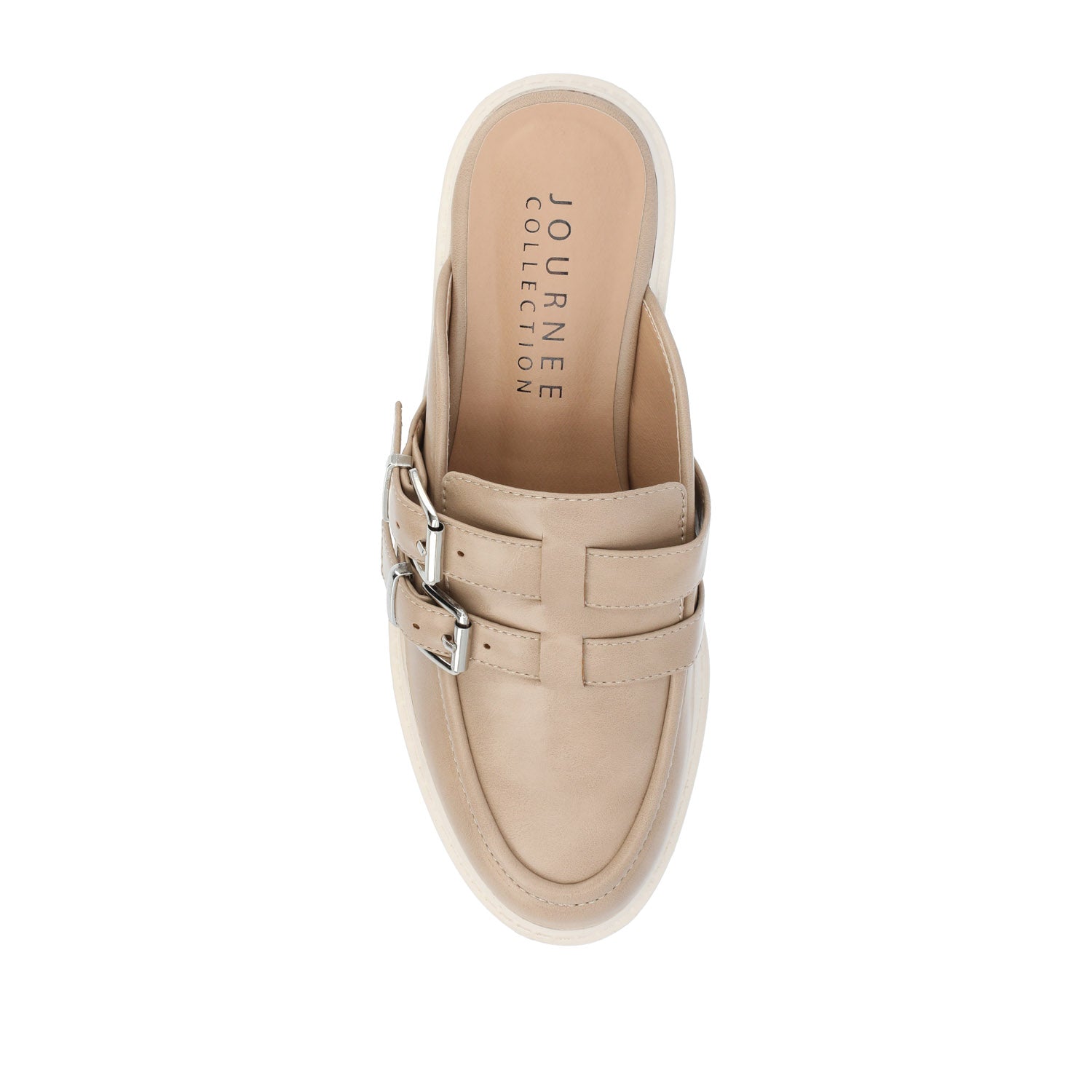 BRYDIE BLOCK HEEL LOAFERS IN VEGAN LEATHER - Tan