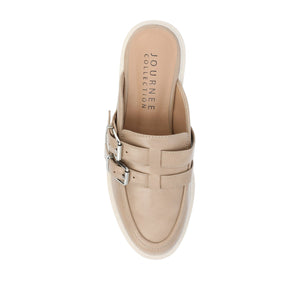 BRYDIE BLOCK HEEL LOAFERS IN VEGAN LEATHER - Tan