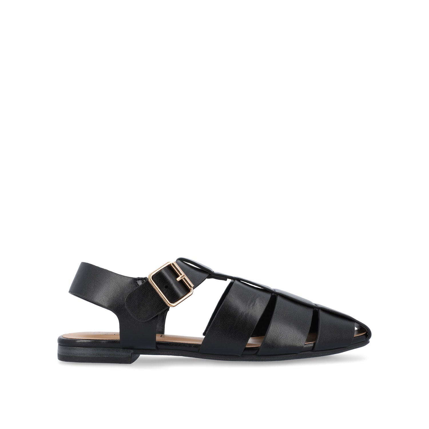 CAILINNA FISHERMAN SANDAL IN VEGAN LEATHER - Black