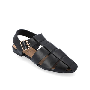 CAILINNA FISHERMAN SANDALS IN WIDE - Black