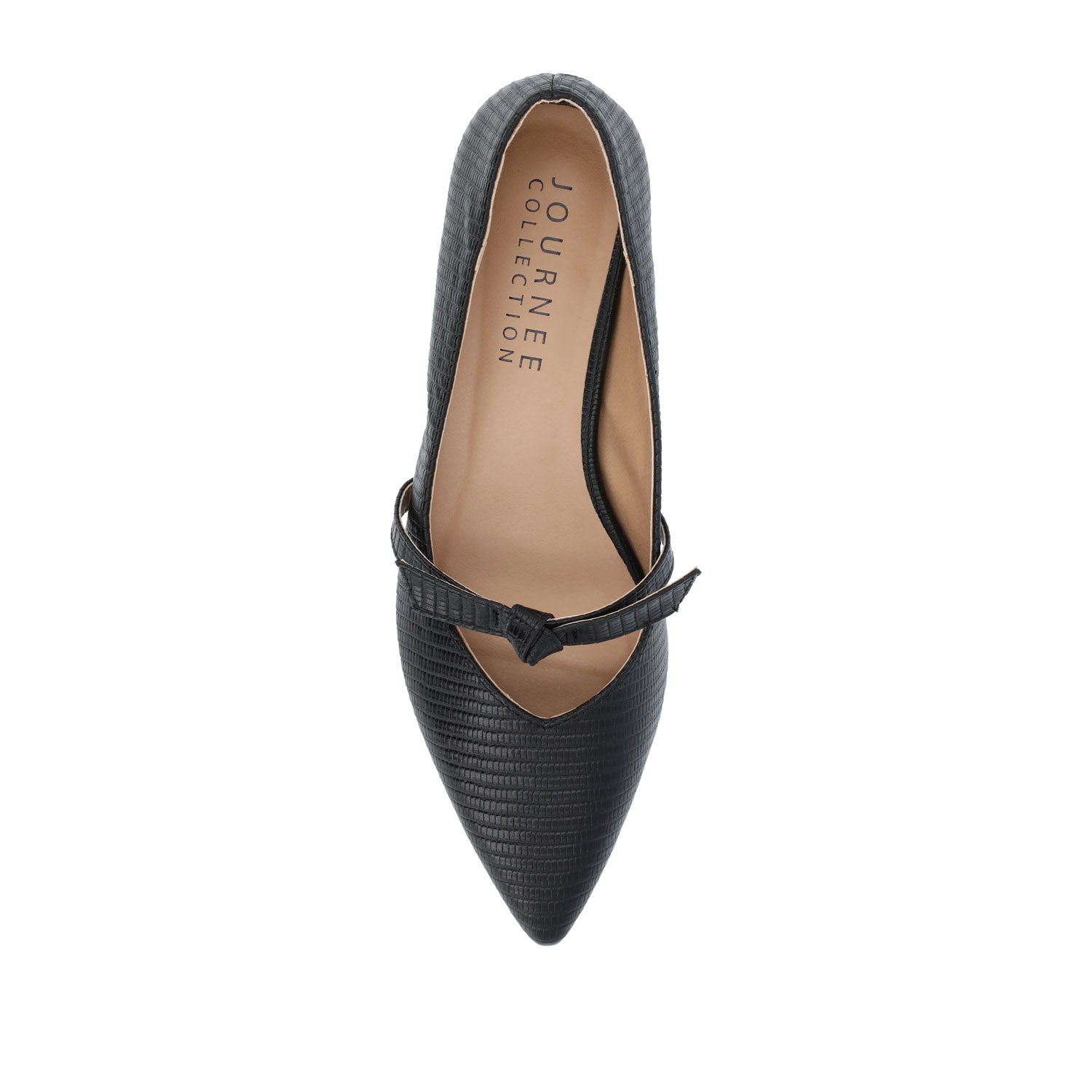 CAIT BALLET FLATS IN FAUX LIZARD