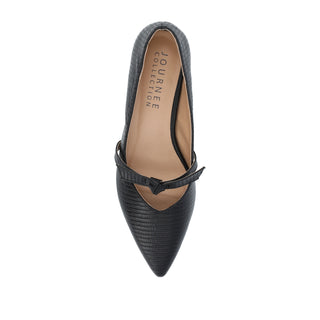 CAIT KITTEN BALLET FLATS IN FAUX LEATHER