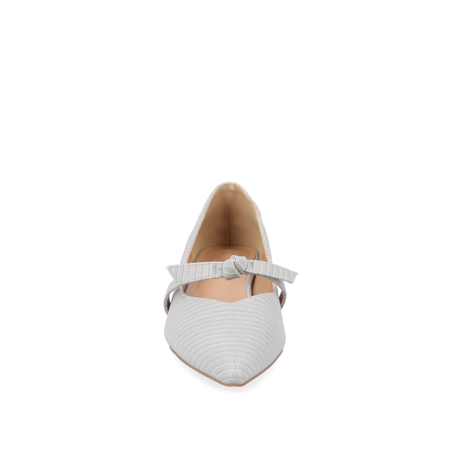 CAIT BALLET FLATS IN FAUX LIZARD - Grey Lizard